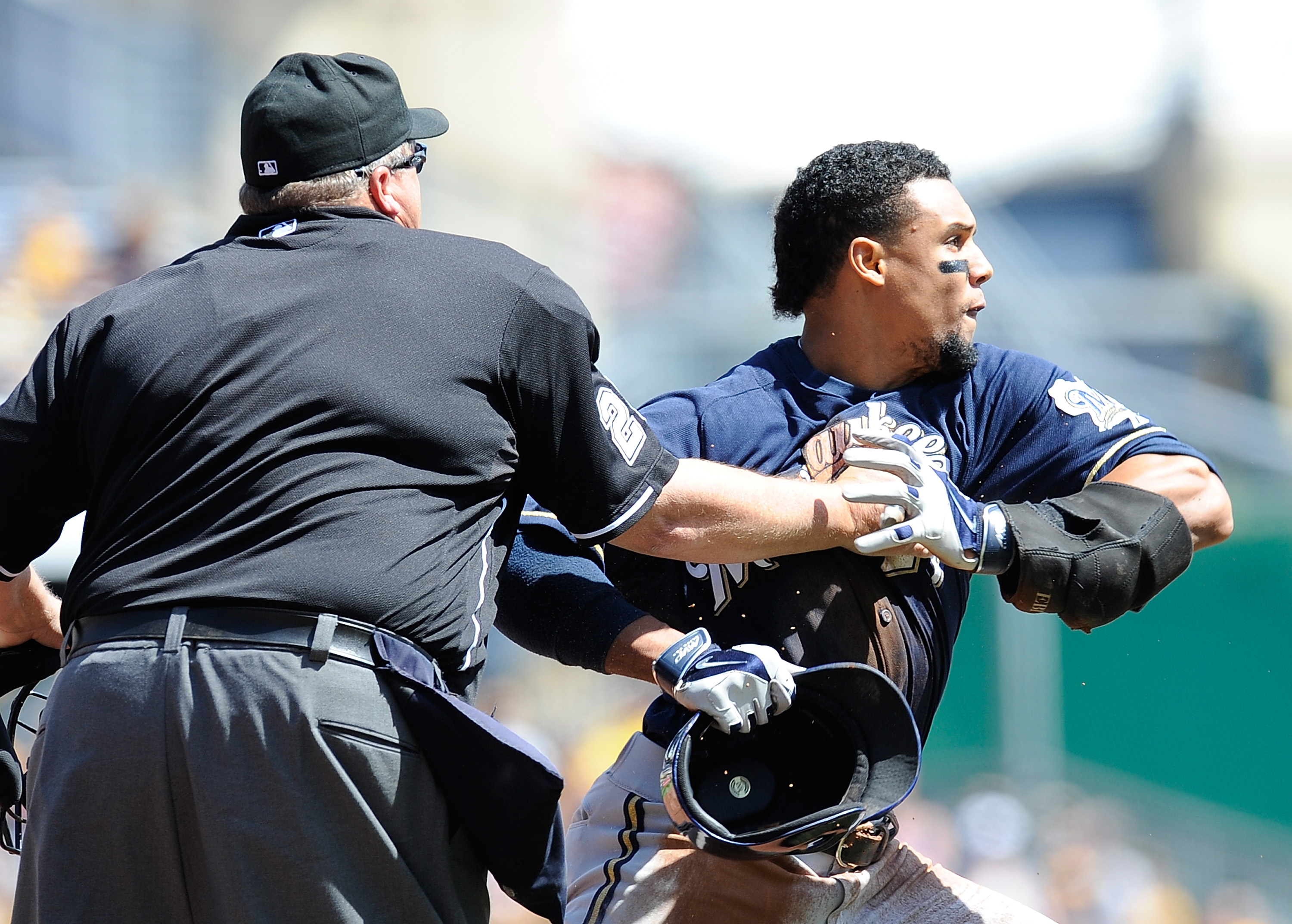 MLB suspends 4 after Brewers-Pirates brawl