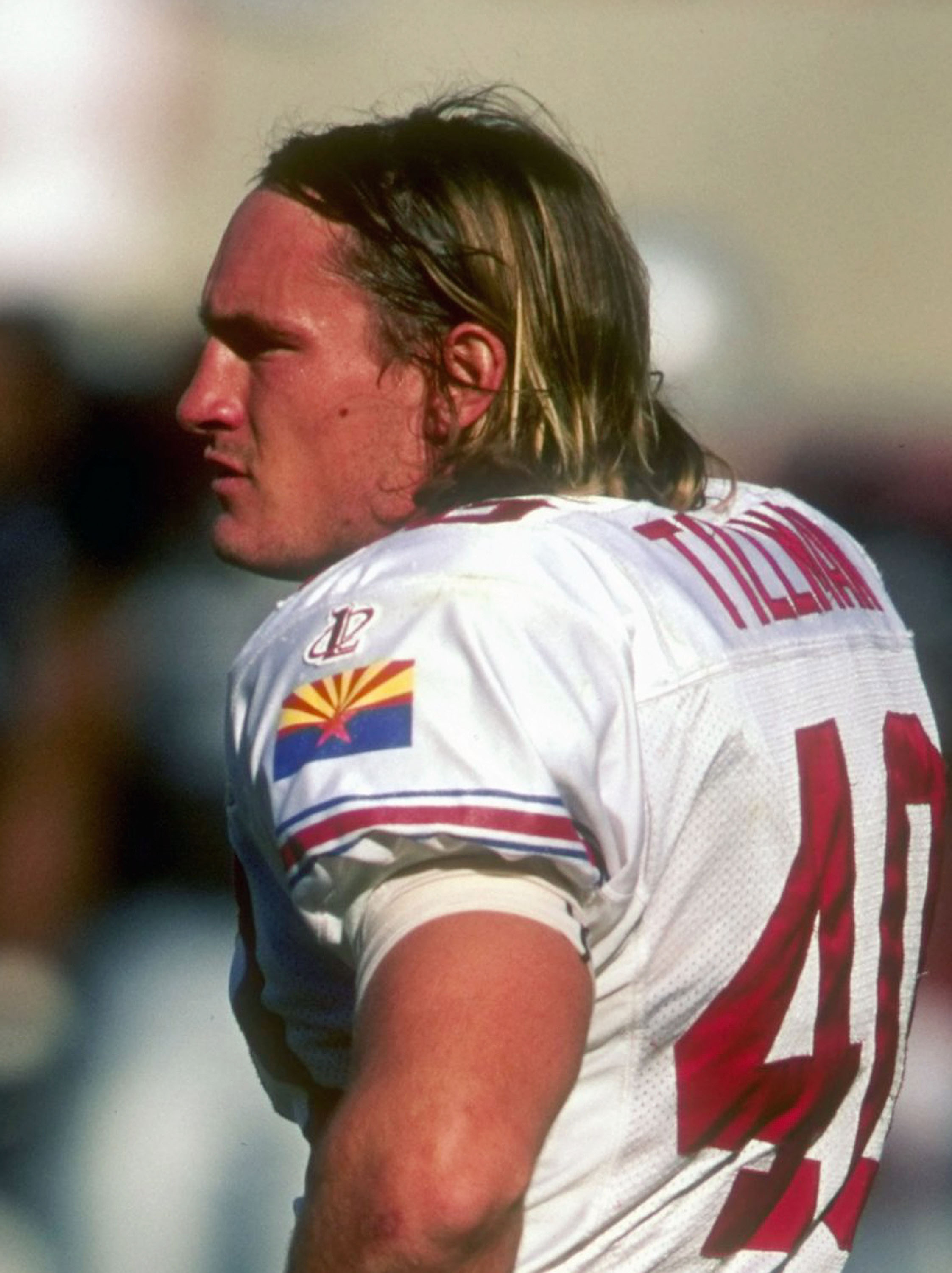 Marie Tillman, widow of Pat Tillman, asks for her husband's memory