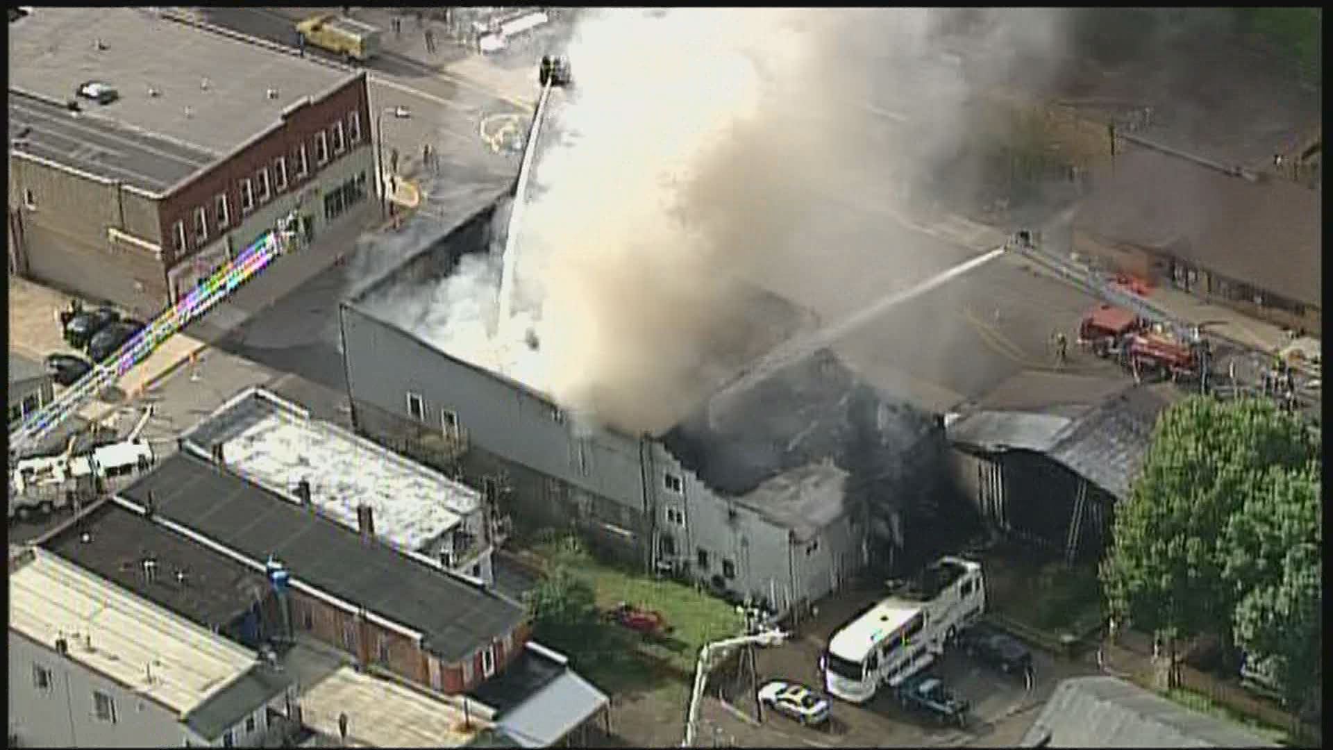 Fire destroys historic building in Waterville