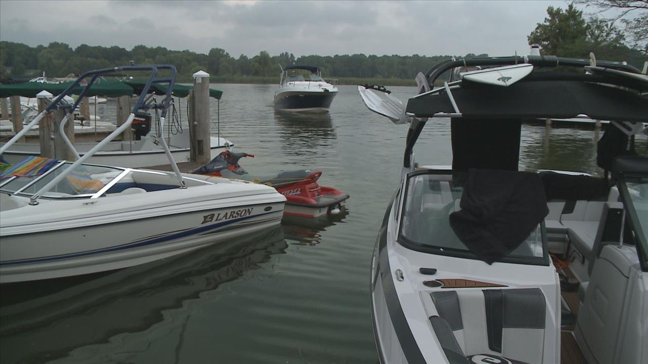 Lake water levels drop