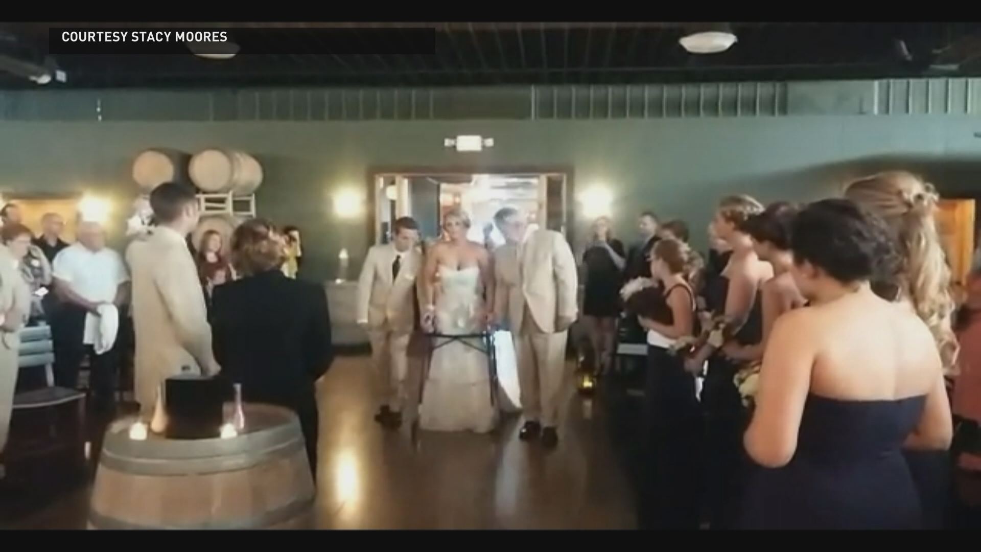 Woman Paralyzed In Accident Walks Down The Aisle 0120