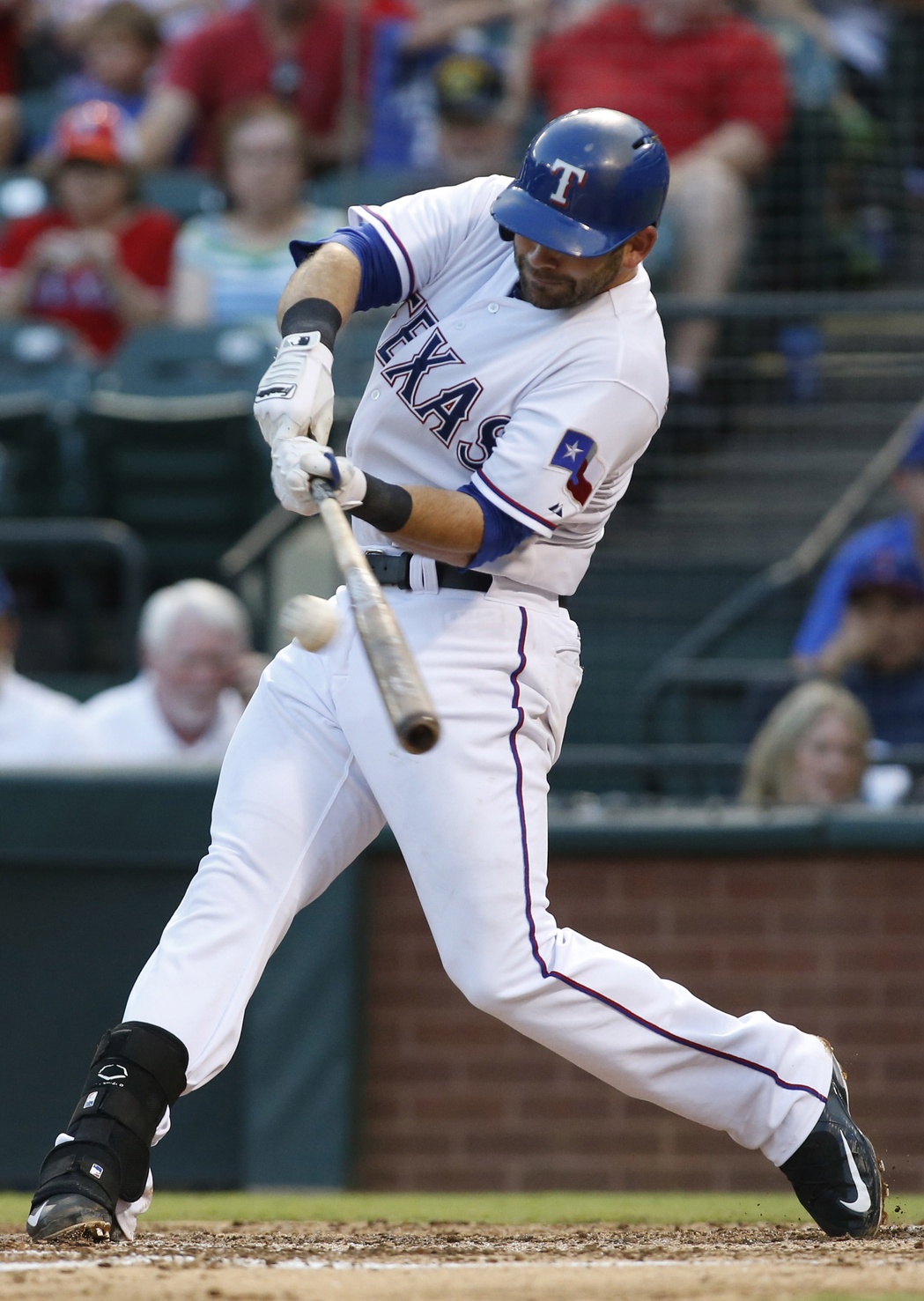 Mitch Moreland, member of both Rangers' World Series runs