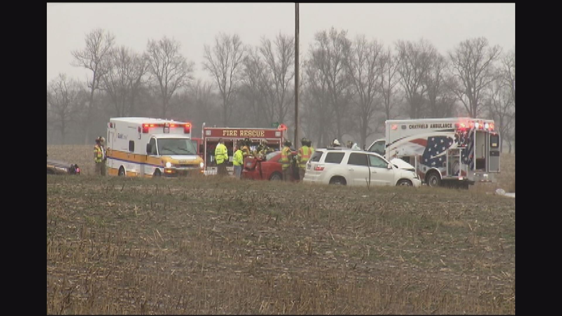 1 killed in crash near Chatfield