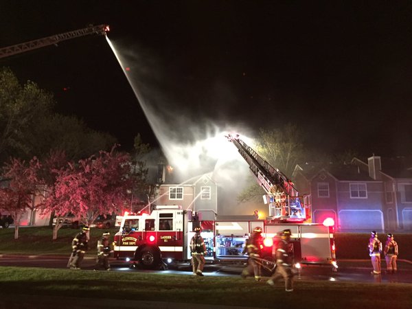 Watch: Apt. Building Collapses In Early Morning Fire 