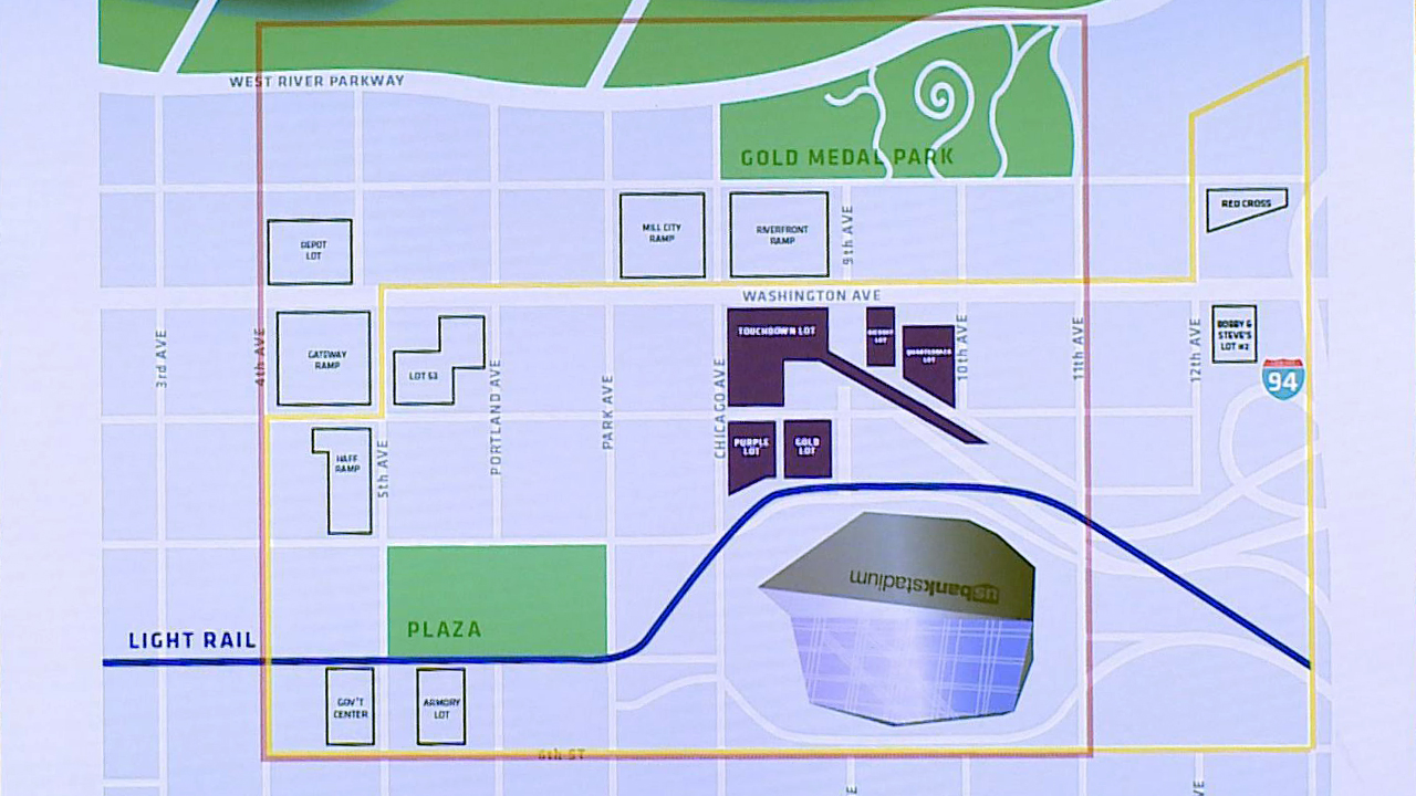 Stadium Maps  U.S. Bank Stadium