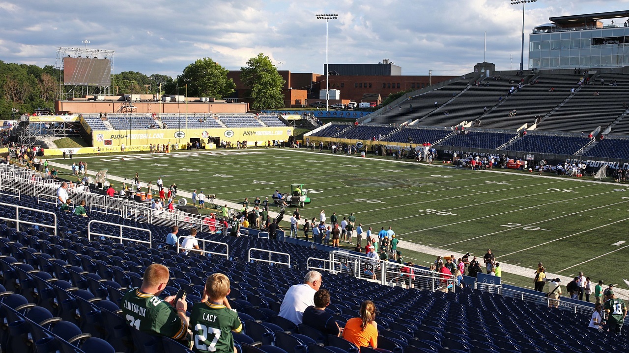 Prepping Tom Benson Hall of Fame Stadium 