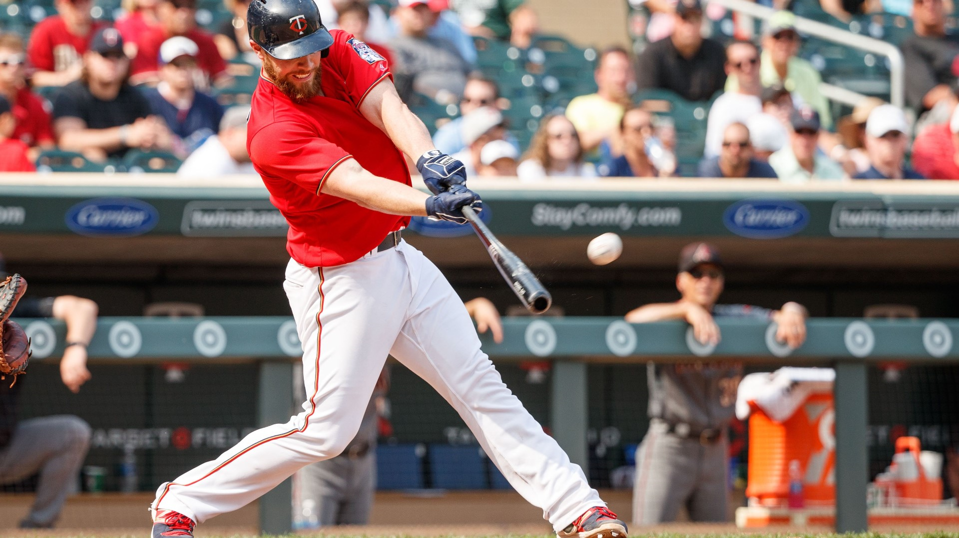 Rosario hits slam in 9-run 1st as Twins rout D-backs 12-5