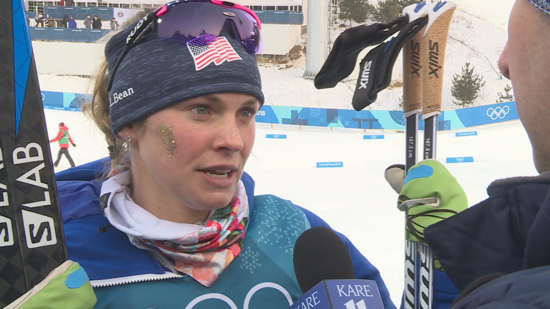 Jessie Diggins 'seconds away from a medal'